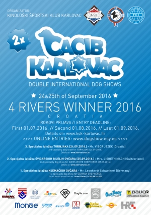 CACIB KARLOVAC &#039;&#039;4 RIVERS WINNER 2016&#039;&#039;