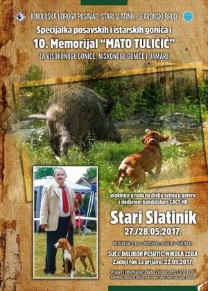 Specijalka posavskih i istarskih goniča te 10. Memorijal &#039;&#039;Mato Tuličić&#039;&#039;