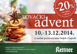 Lovački ADVENT u Kettner trgovinama